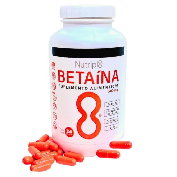 nutripl8-betaina-envase-500mg-200caps-capsulas nutripl8-betaina-envase-500mg-200caps-capsulas